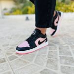 جردن 1 مشکی صورتی دخترونه